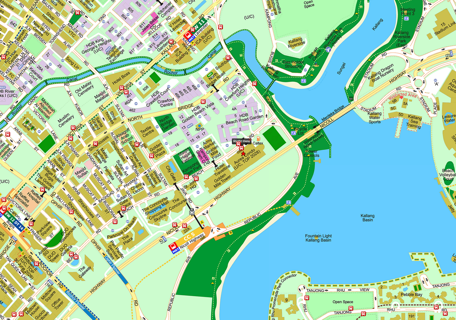 the-golden-mile-location